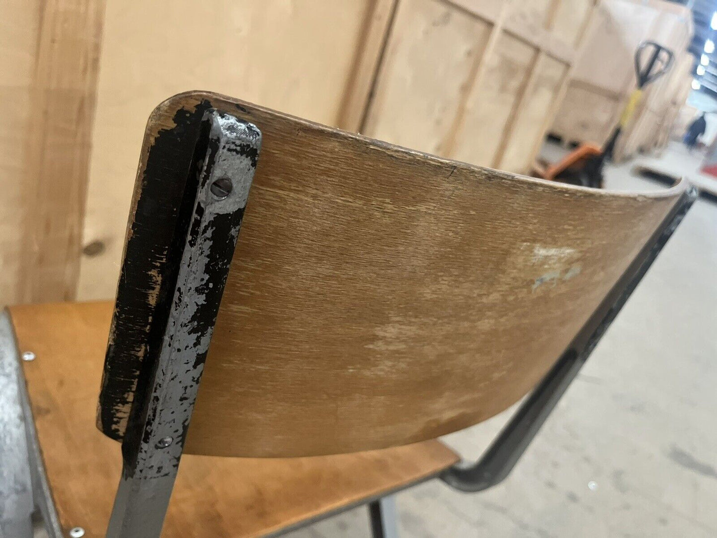 Esavian Children’s Stacking School Chairs by James Leonard, 1950s Height 40cm