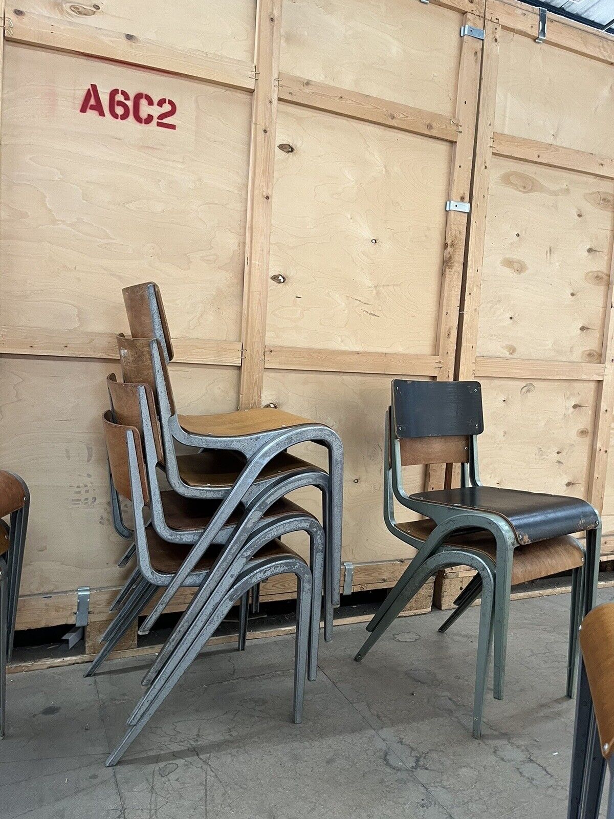 Esavian Stacking Chair by James Leonard for ESA, 1950s