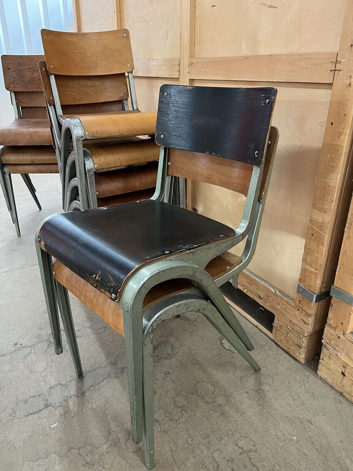 Esavian Stacking Chair by James Leonard for ESA, 1950s