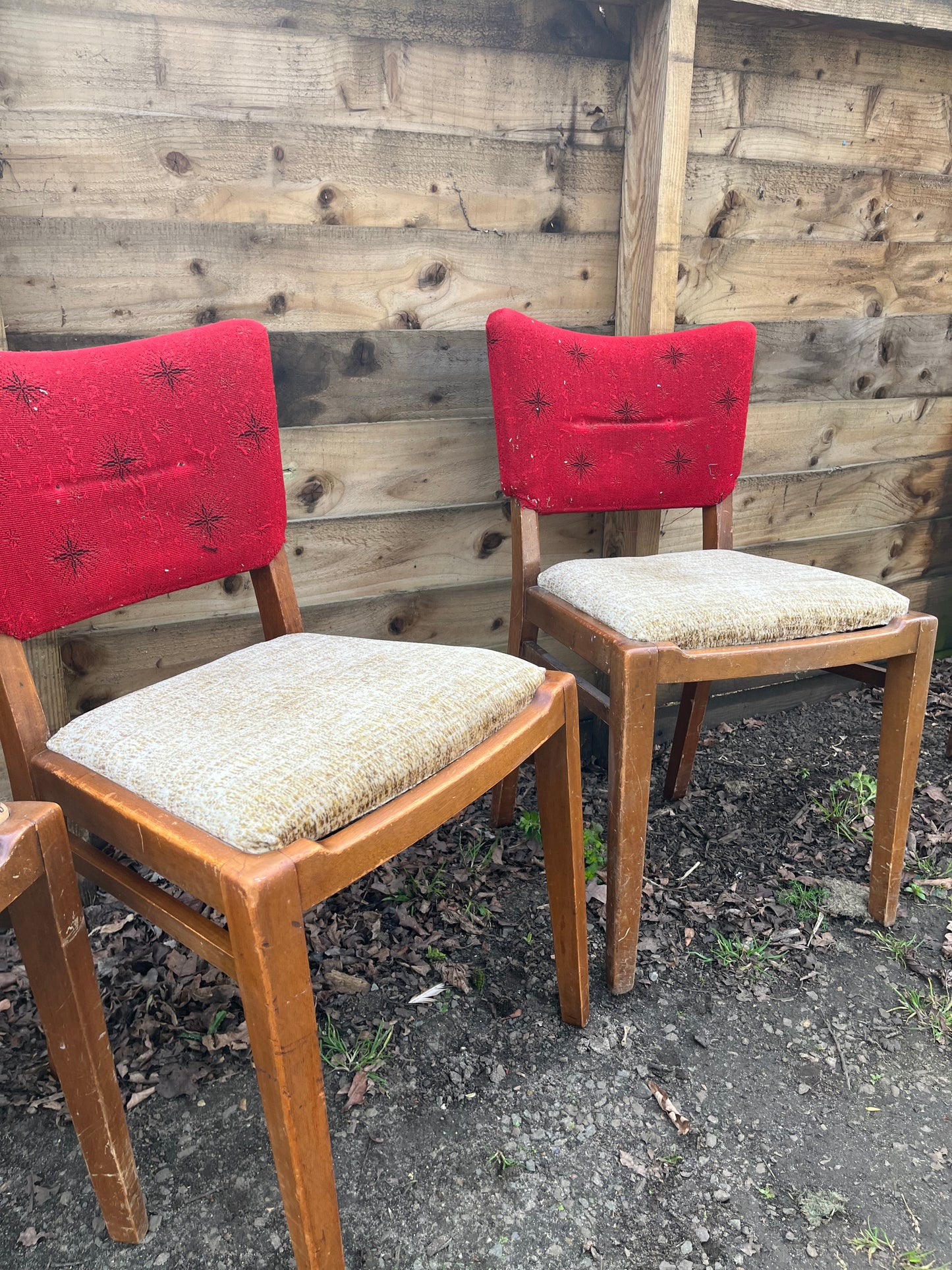 E Gomme G Plan 1950s dining chairs for restoration