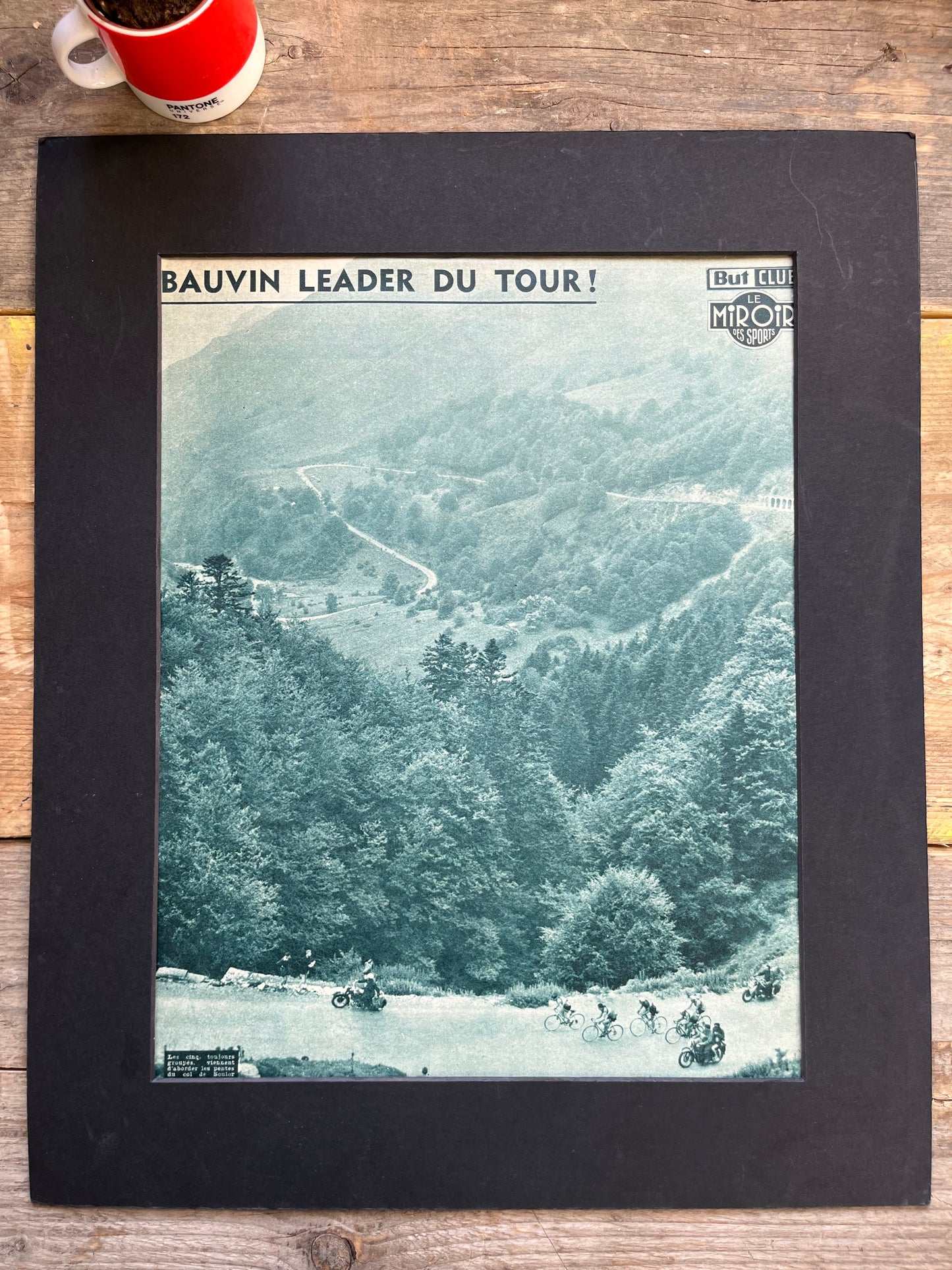 Tour de France vintage print 1956 Gilbert Bauvin