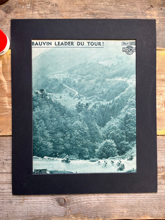 Tour de France vintage print 1956 Gilbert Bauvin