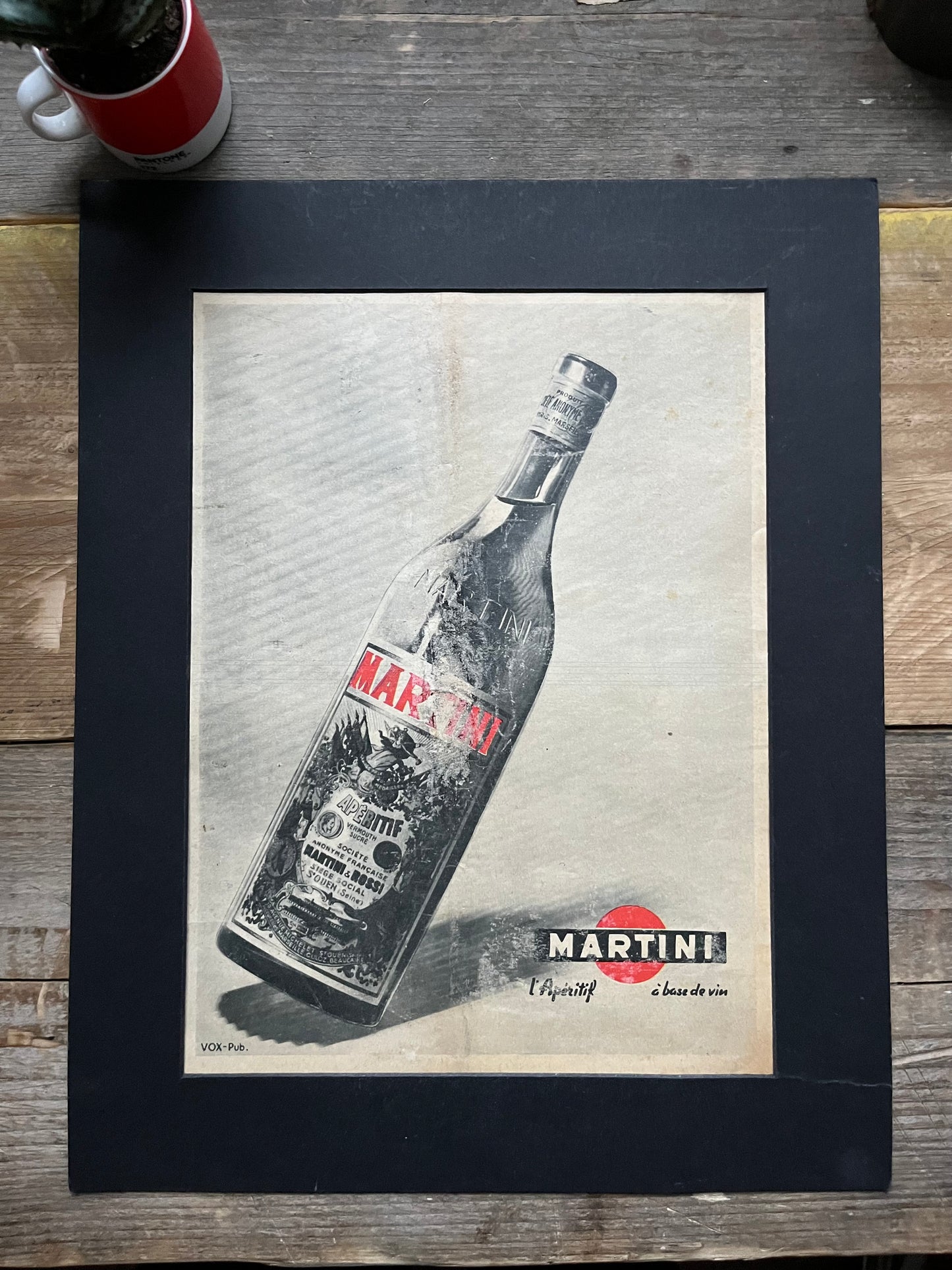 Vintage Martini Advertising Print -1950s