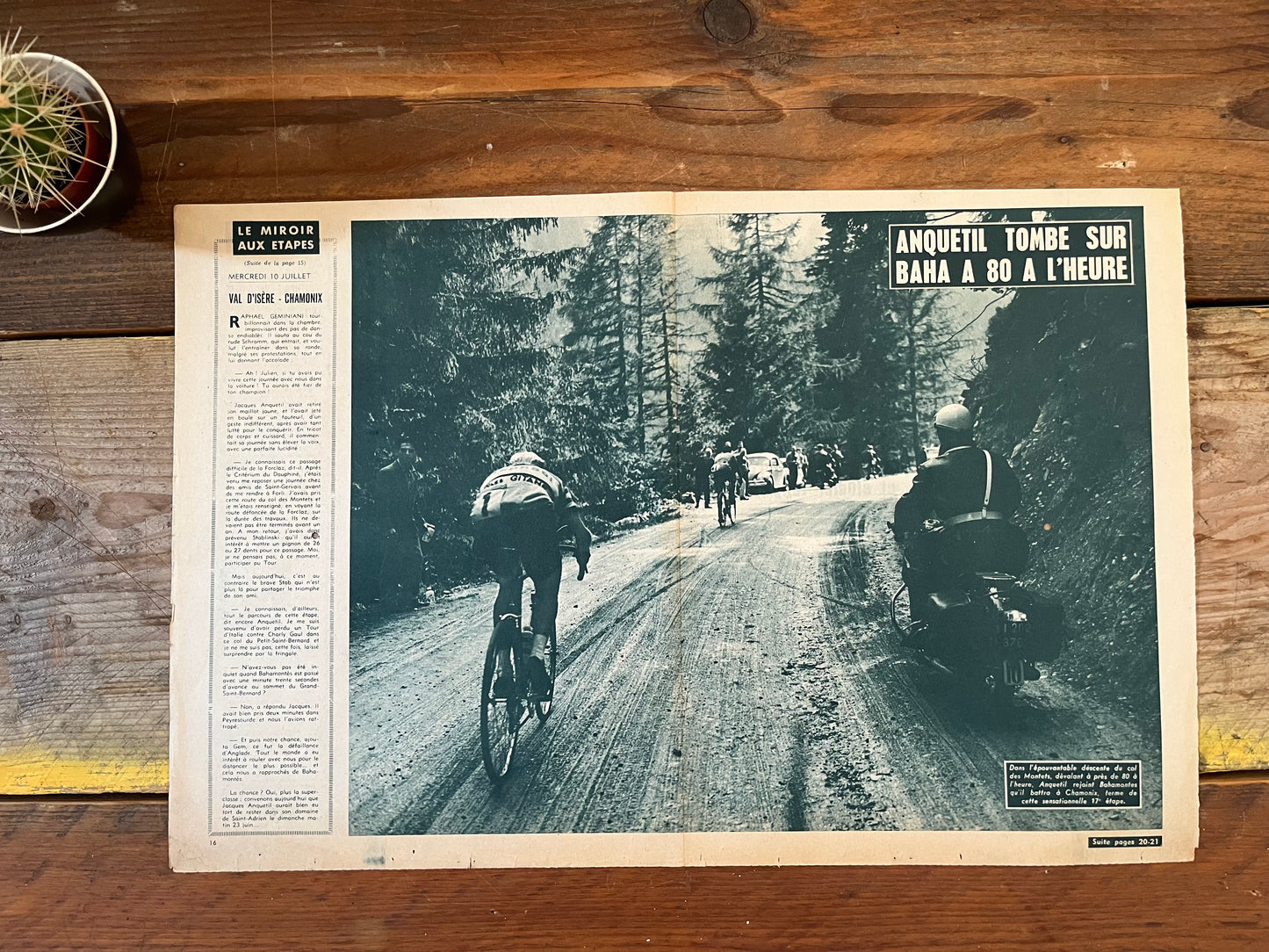 Tour de France Jacques Anquetil c1963 Alps