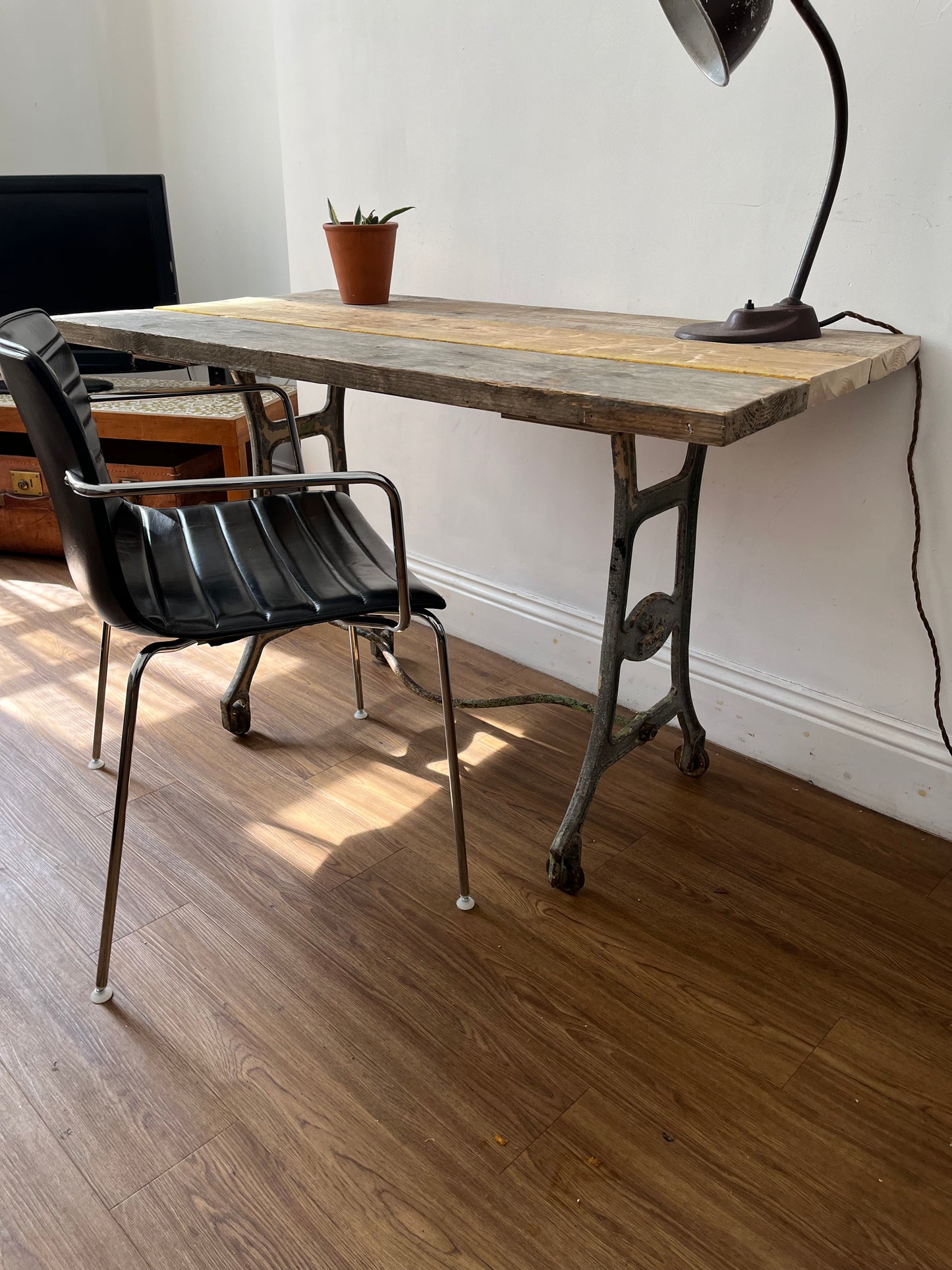 Industrial desk / table - Original with reclaimed top.