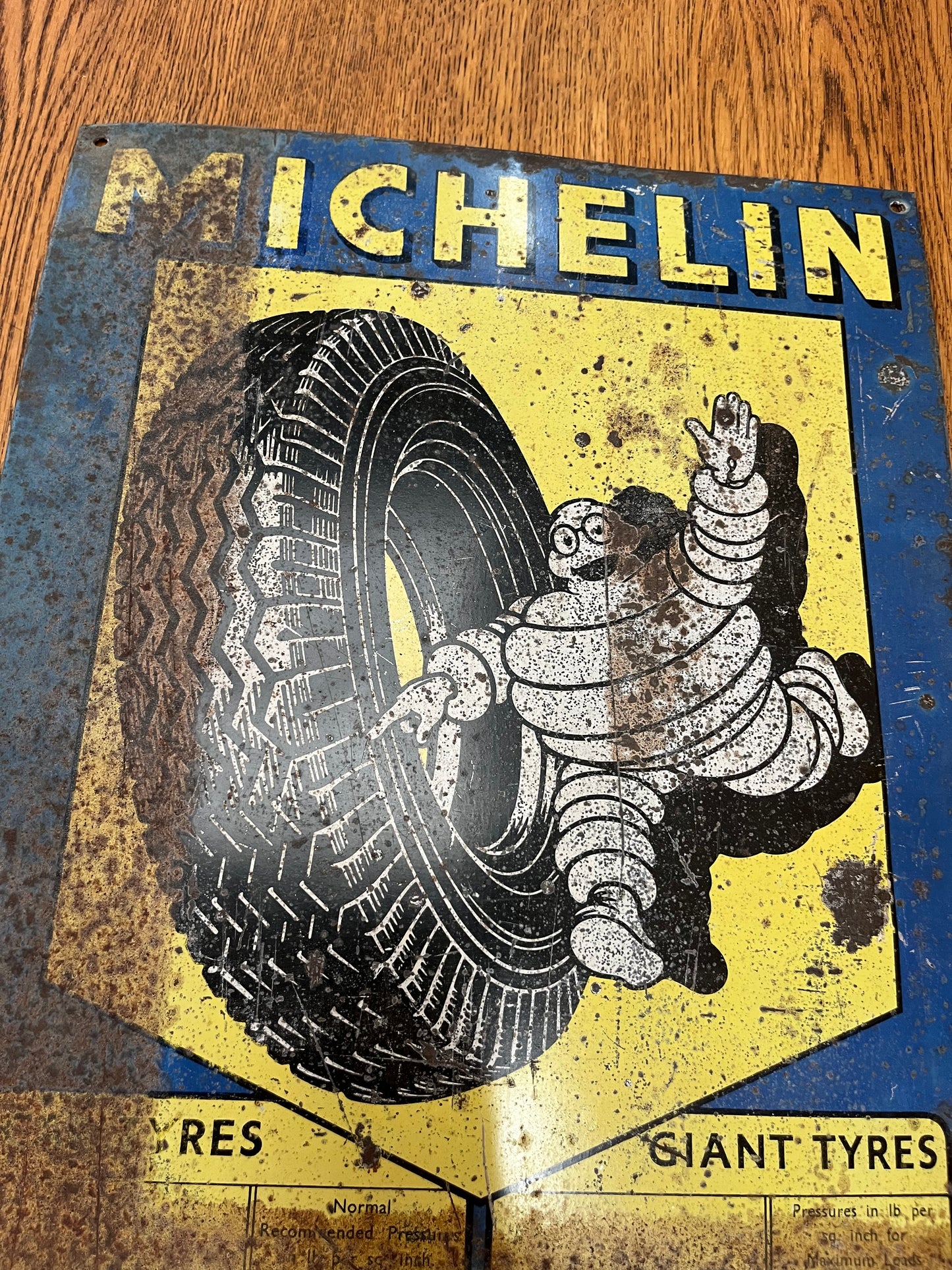 Vintage Advertising Sign - Michelin Tyres c1950s