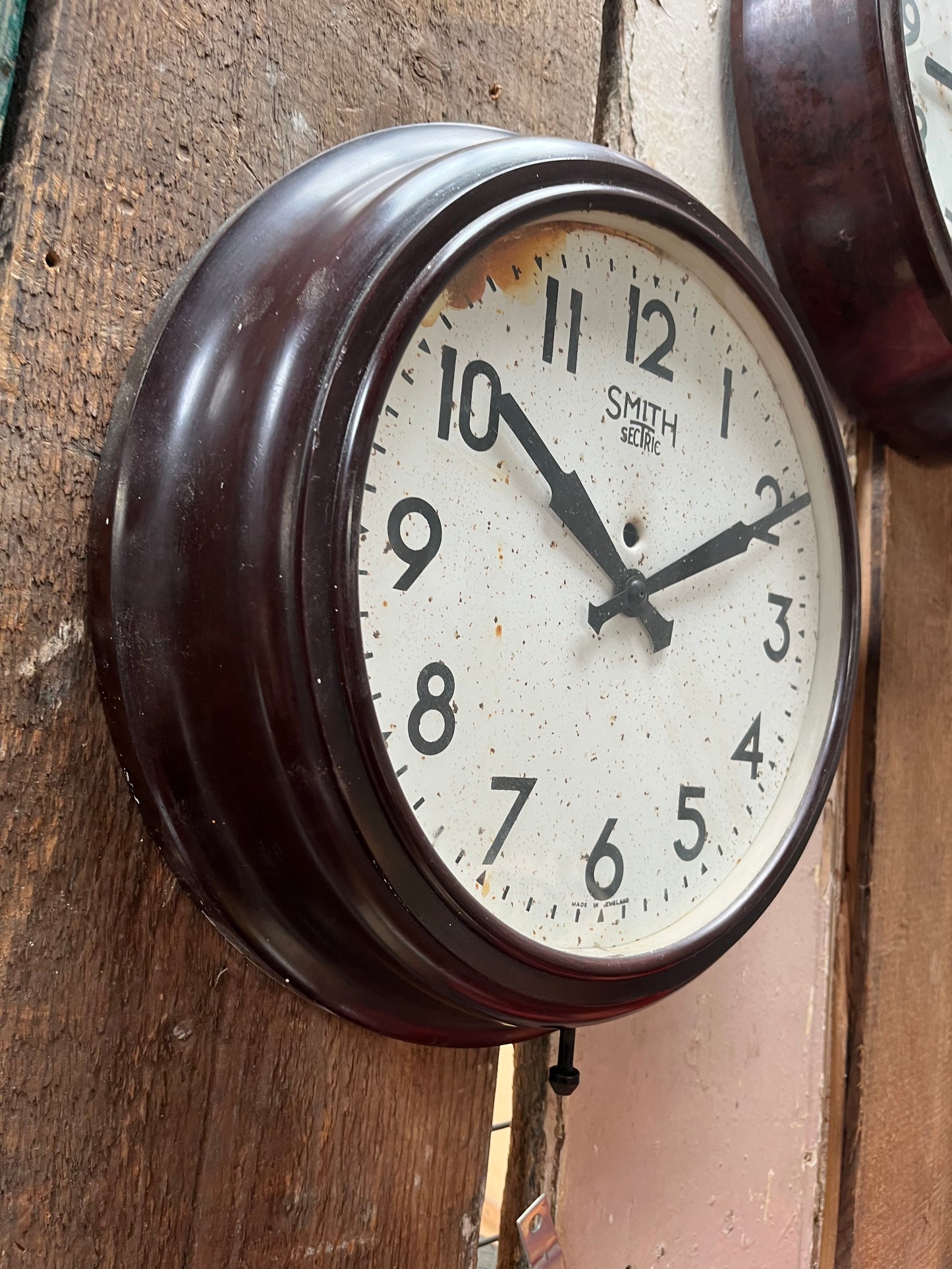 Smiths sectric Vintage Factory/ Office Wall Clock Bakelite