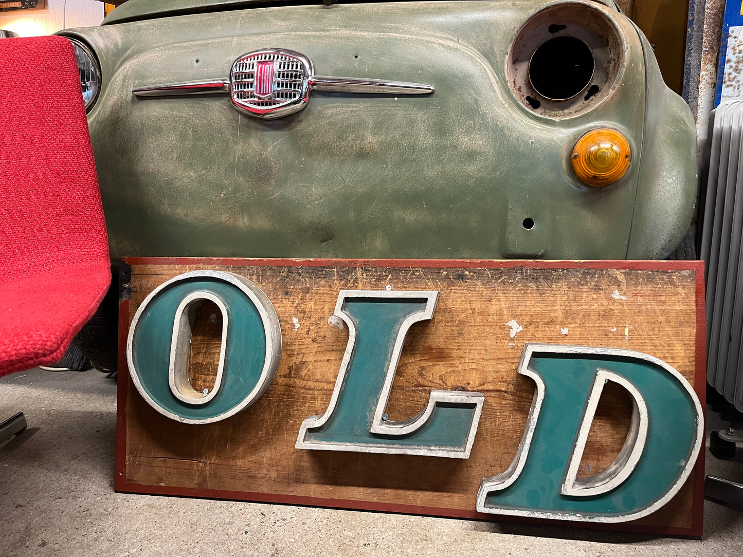 ”OLD” 1960s reclaimed shop lettering - Cast alloy