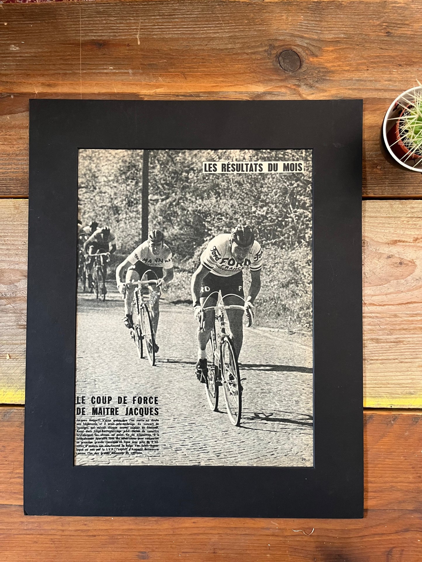 Tour de France vintage poster Jacques Anquetil c1964