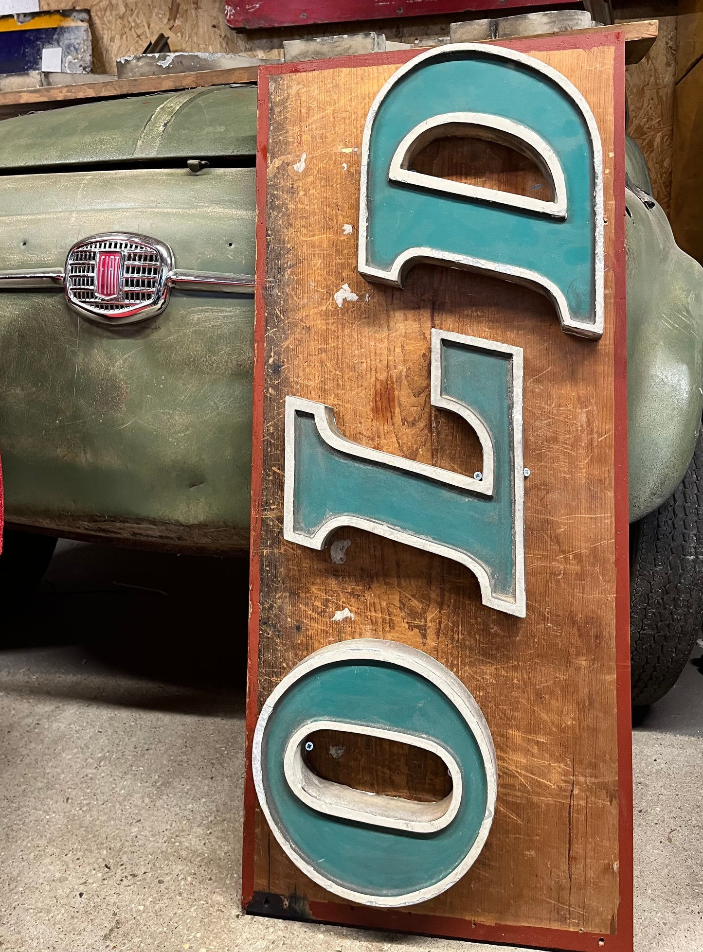 ”OLD” 1960s reclaimed shop lettering - Cast alloy