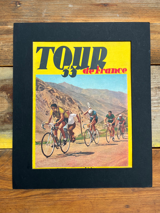 Vintage Tour de France  Cycling Print - Fausto Coppi 1953