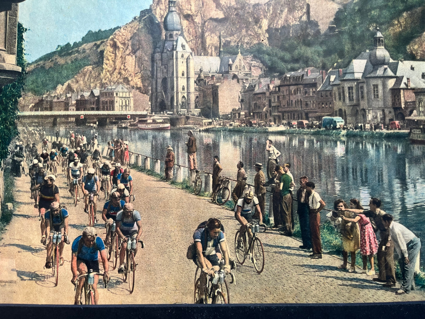 Vintage Tour de France cycling print 1947 Pernac