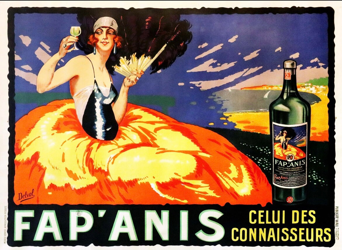 Fap Anis Aperitif vintage poster c1930s