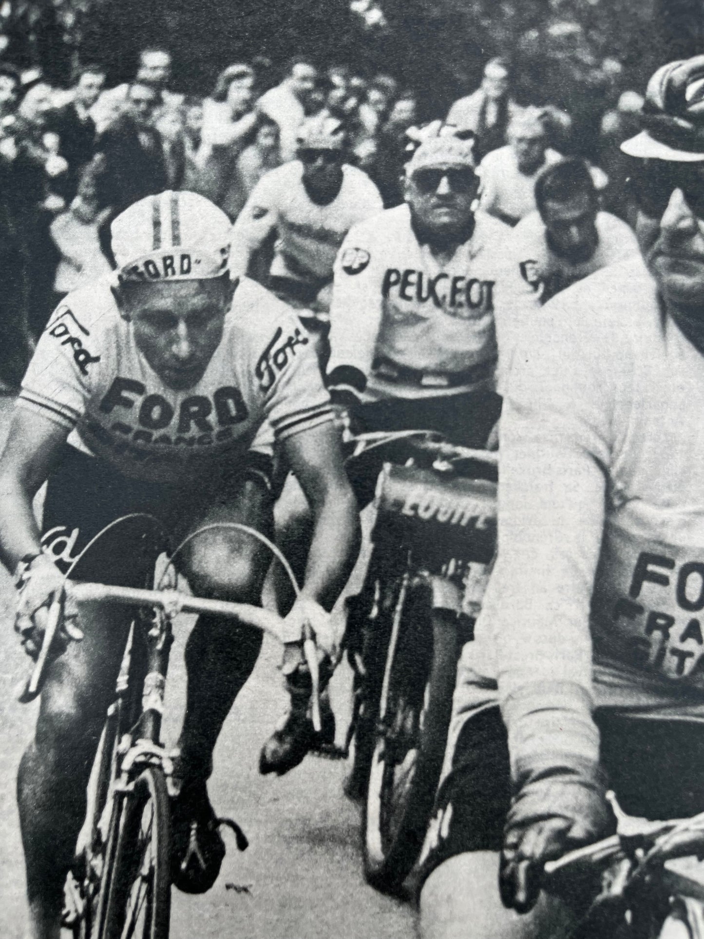 Vintage Cycling Print - Jacques Anquetil, Tour de France, 1965