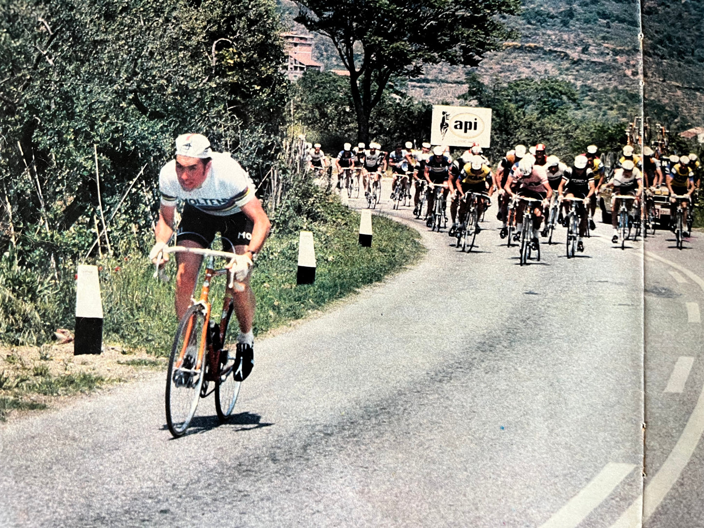 Vintage cycling print 1972 Eddy Merckx