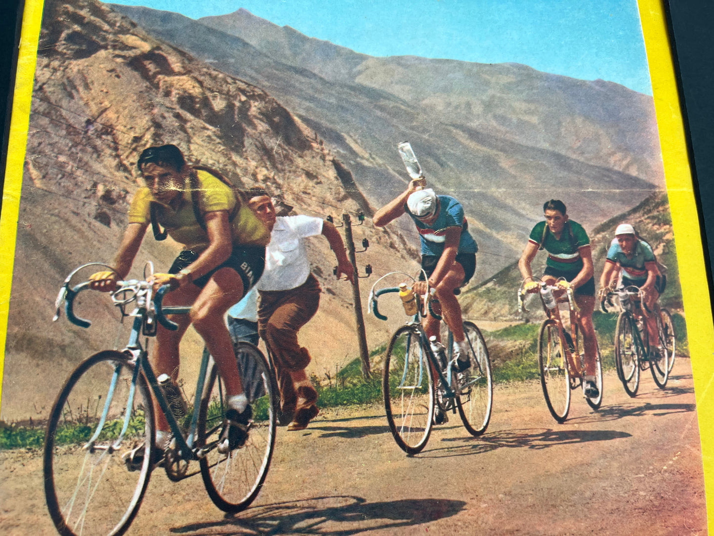 Vintage Tour de France Cycling Print - Fausto Coppi 1953