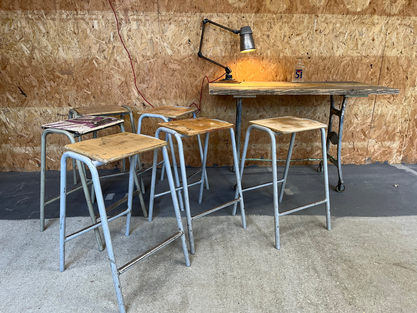 Vintage School Lab Stool - Several available