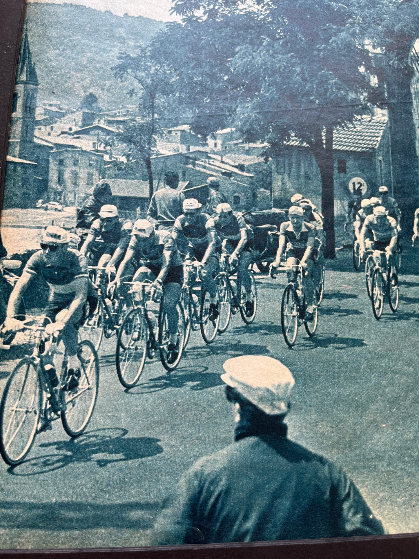 Tour de France vintage print - Andance, Ardeche 1959