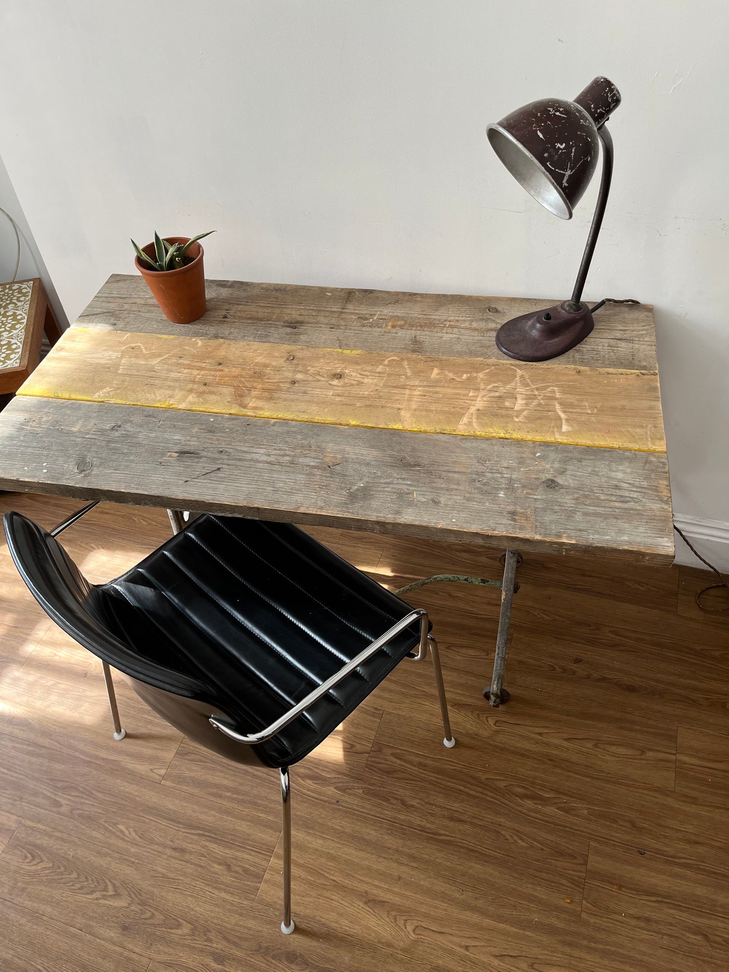 Industrial desk / table - Original with reclaimed top.
