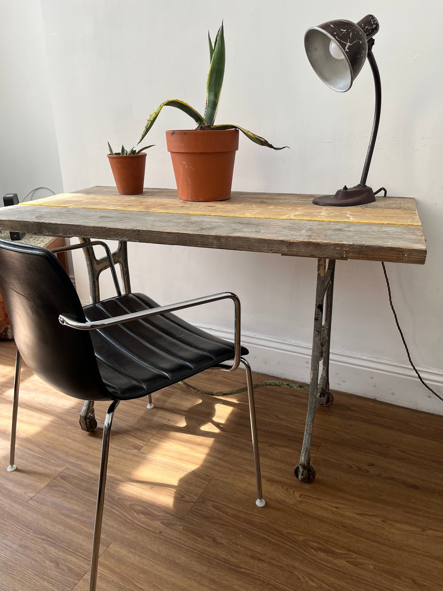 Industrial desk / table - Original with reclaimed top.