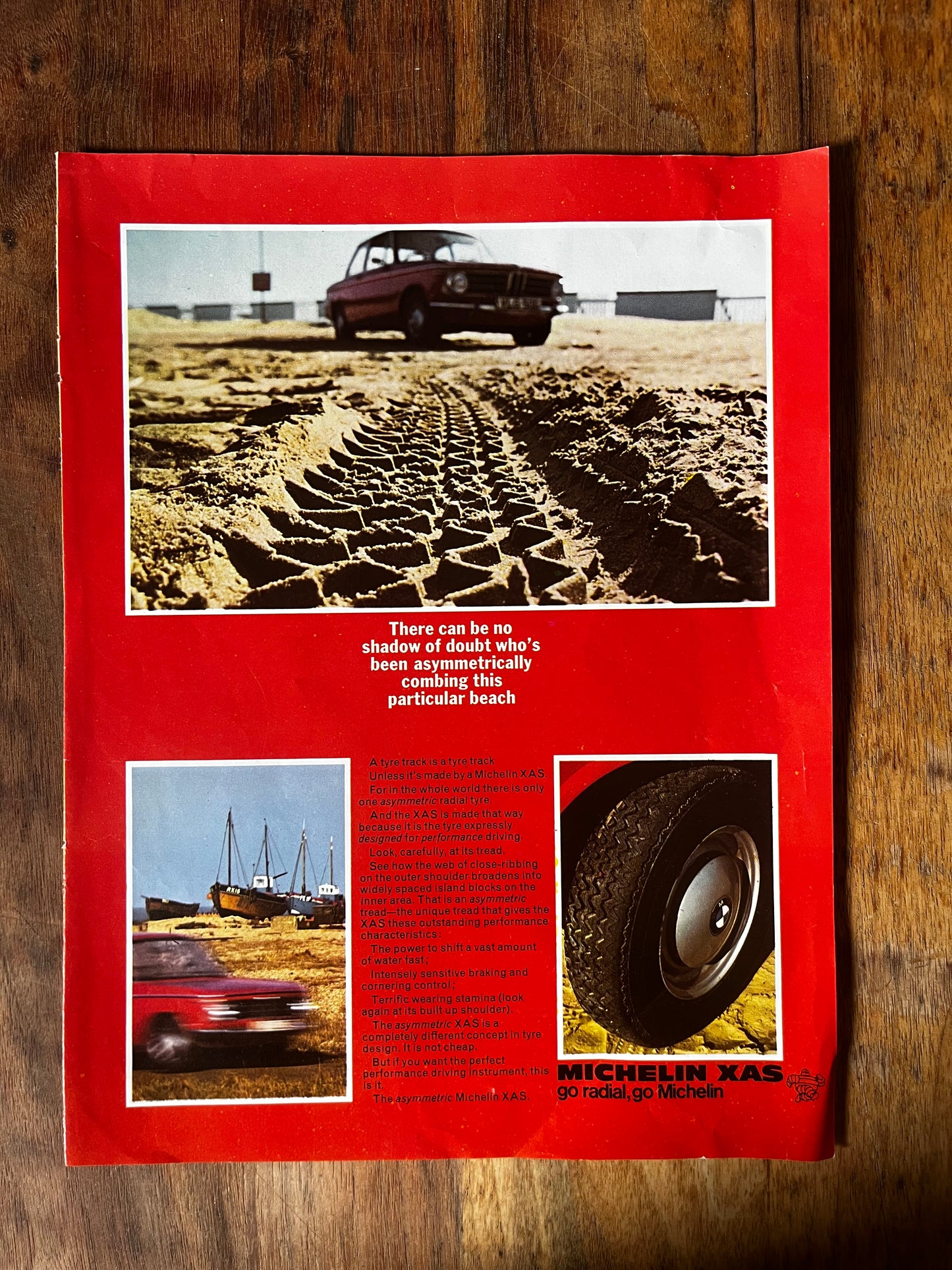 Vintage Michelin BMW 1600 Advertisement