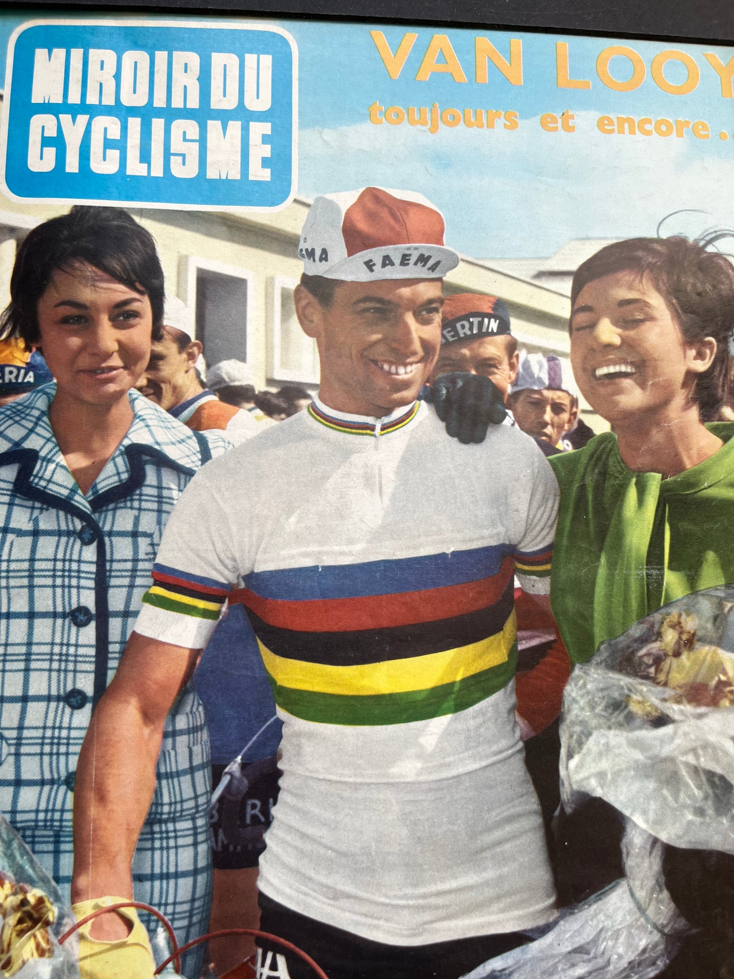 Vintage cycling print 1961 Rik Van Looy world championship