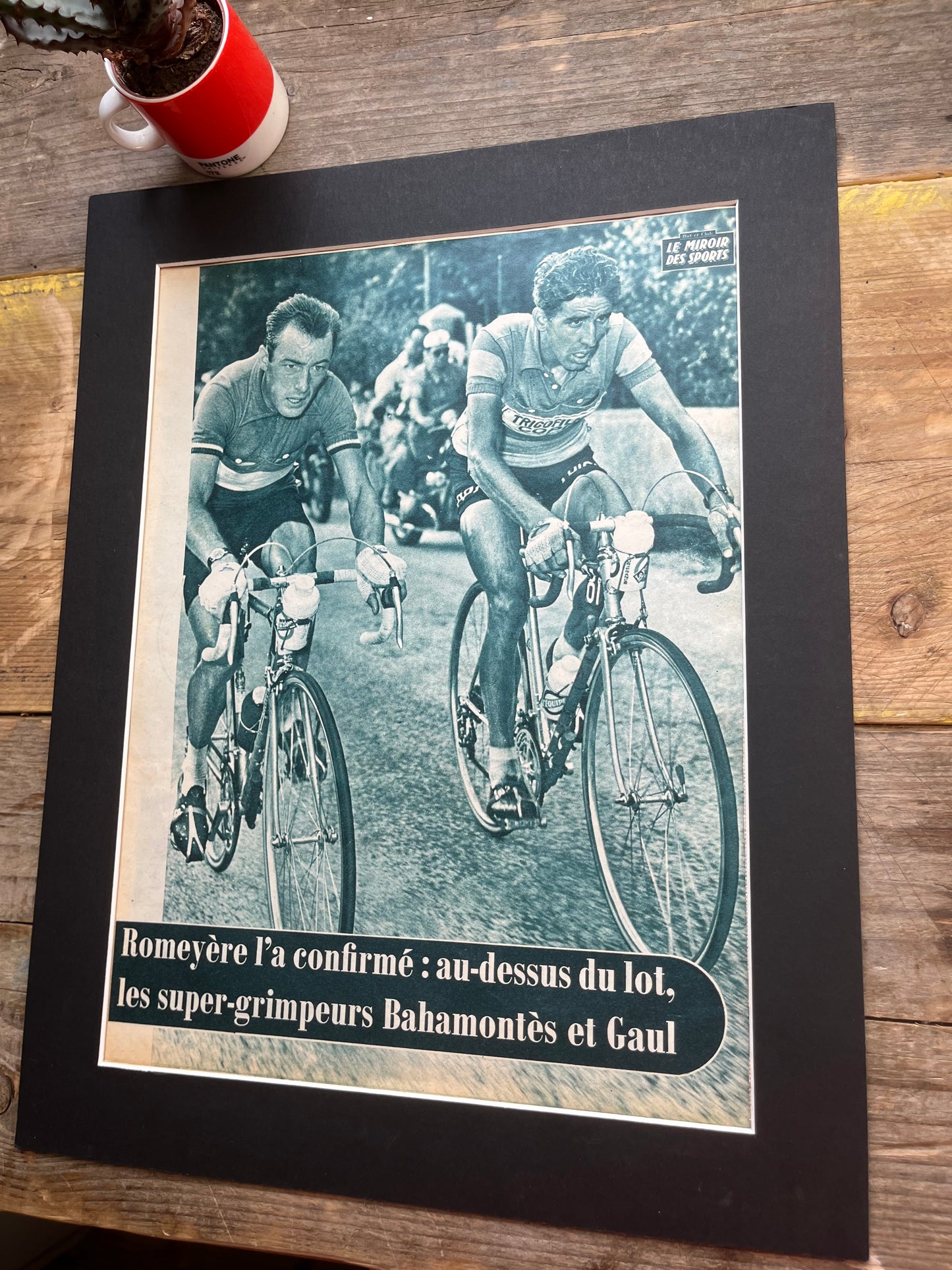 Vintage Cycling Print - Fausto Coppi Bianchi 1951