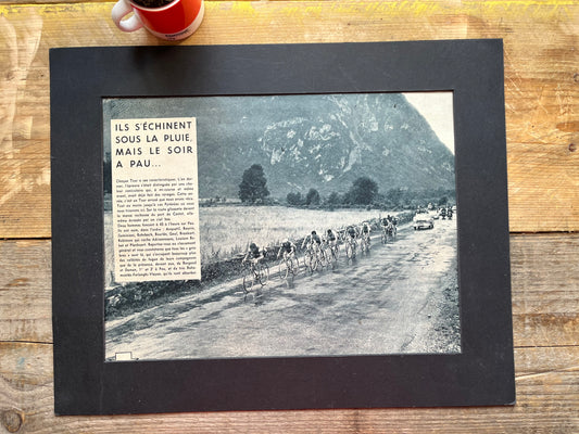 Tour de France vintage print - Pau c1958