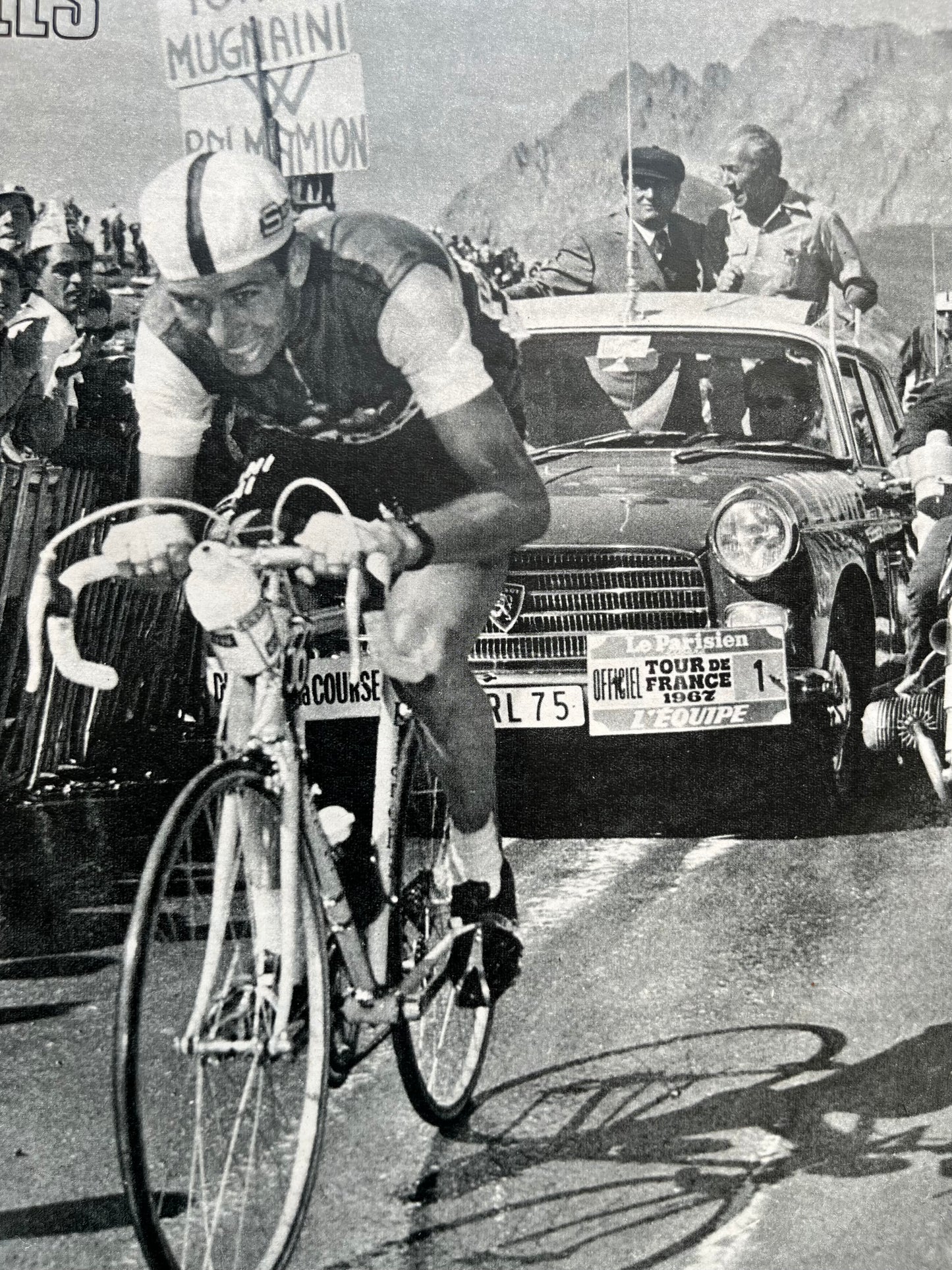 Vintage cycling Print - Tour de France, Felice Gimondi 1965