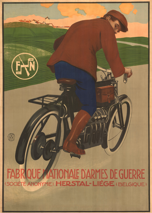 Cycles Cottereau vintage bicycle advertisement poster c1920s reproduction
