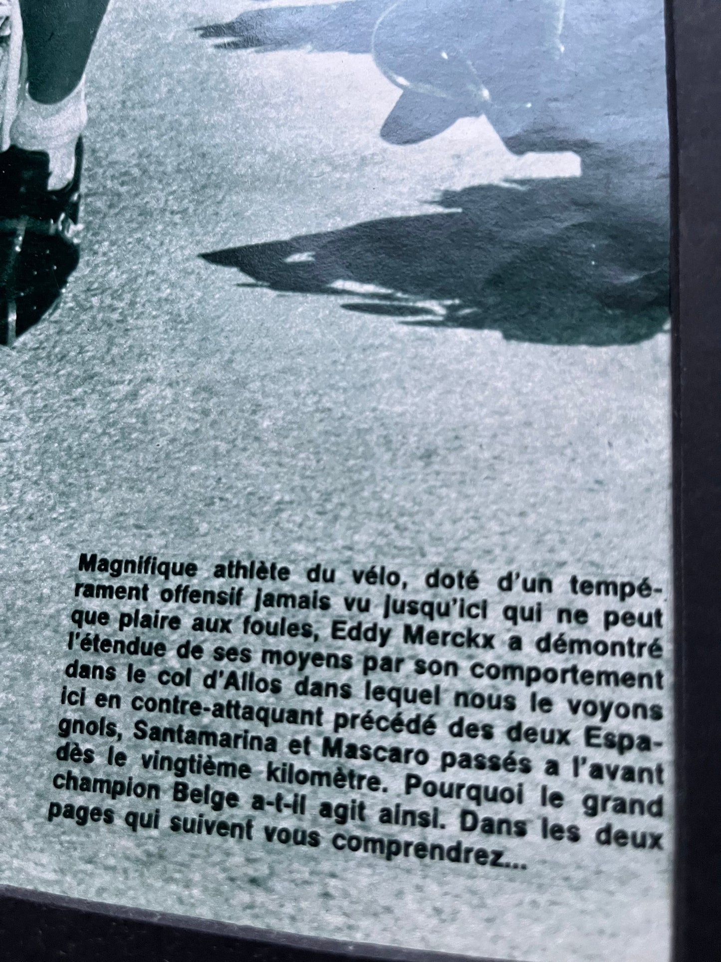 Eddy Merckx Faema vintage Tour De France print 1969