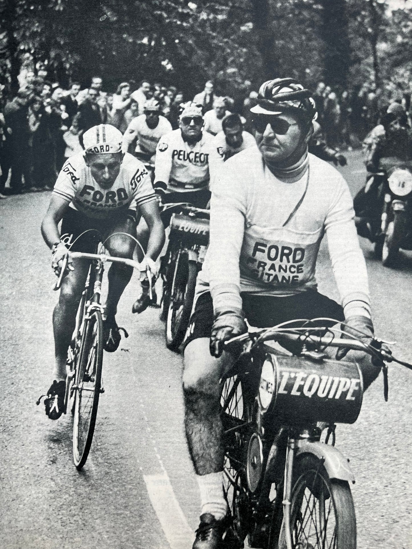 Vintage Cycling Print - Jacques Anquetil, Tour de France, 1965