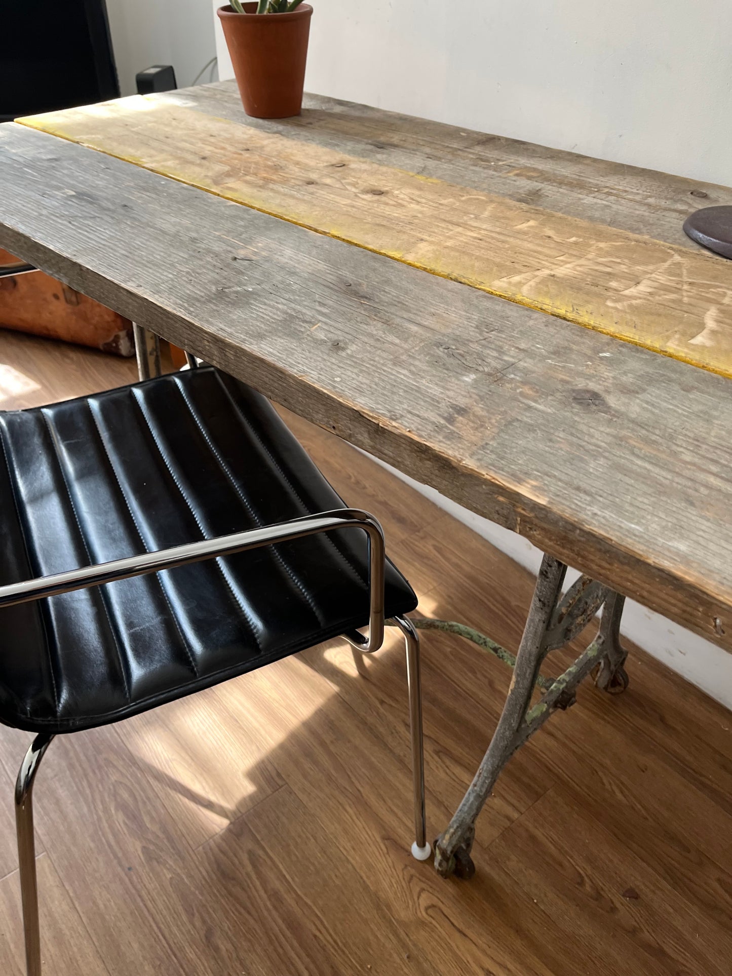 Industrial desk / table - Original with reclaimed top.