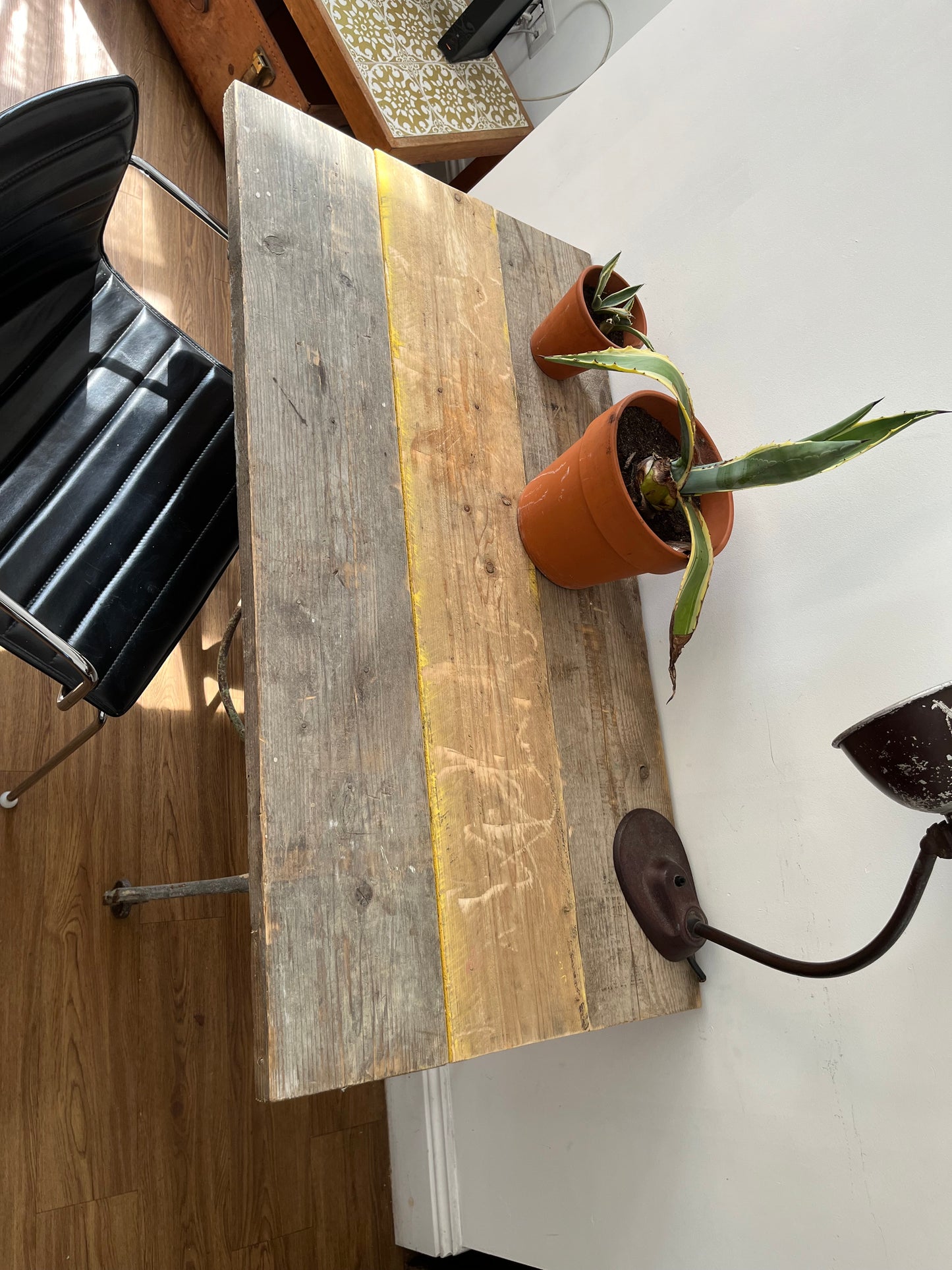 Industrial desk / table - Original with reclaimed top.