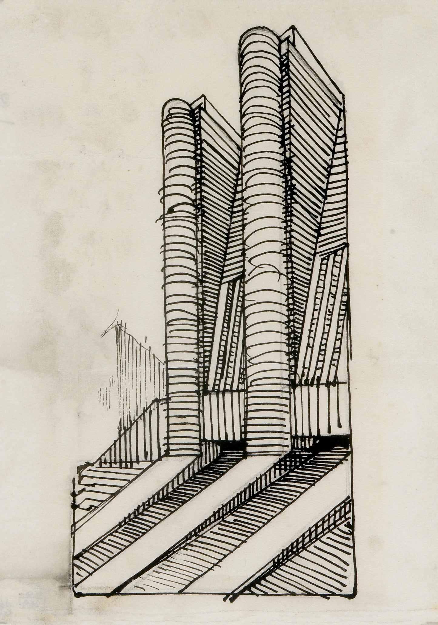 Antonio Sant'Elia - Untitled Italy, c1913 vintage poster