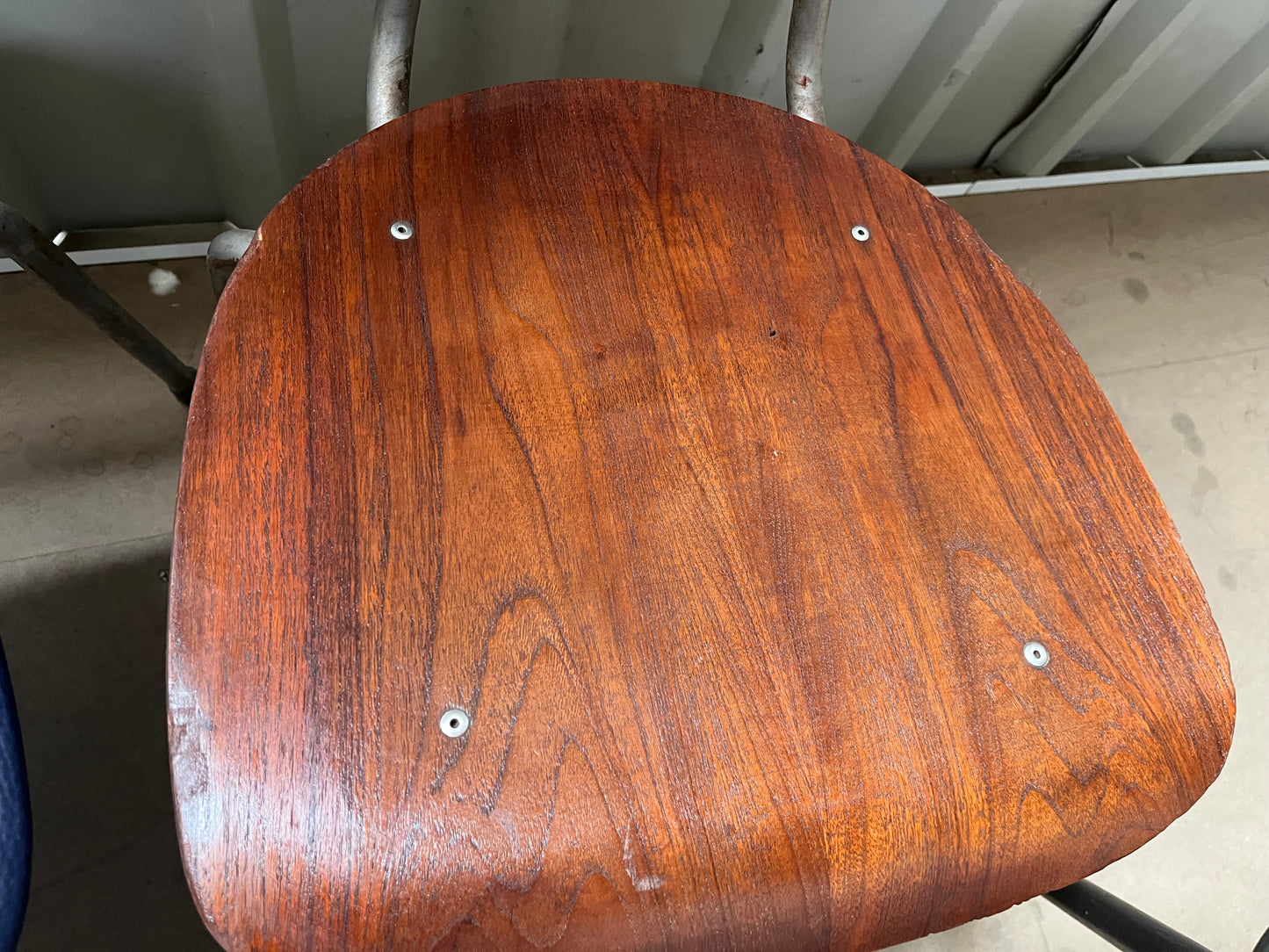 Vintage 1970s Danish Stacking Chairs- Mismatched set of four -