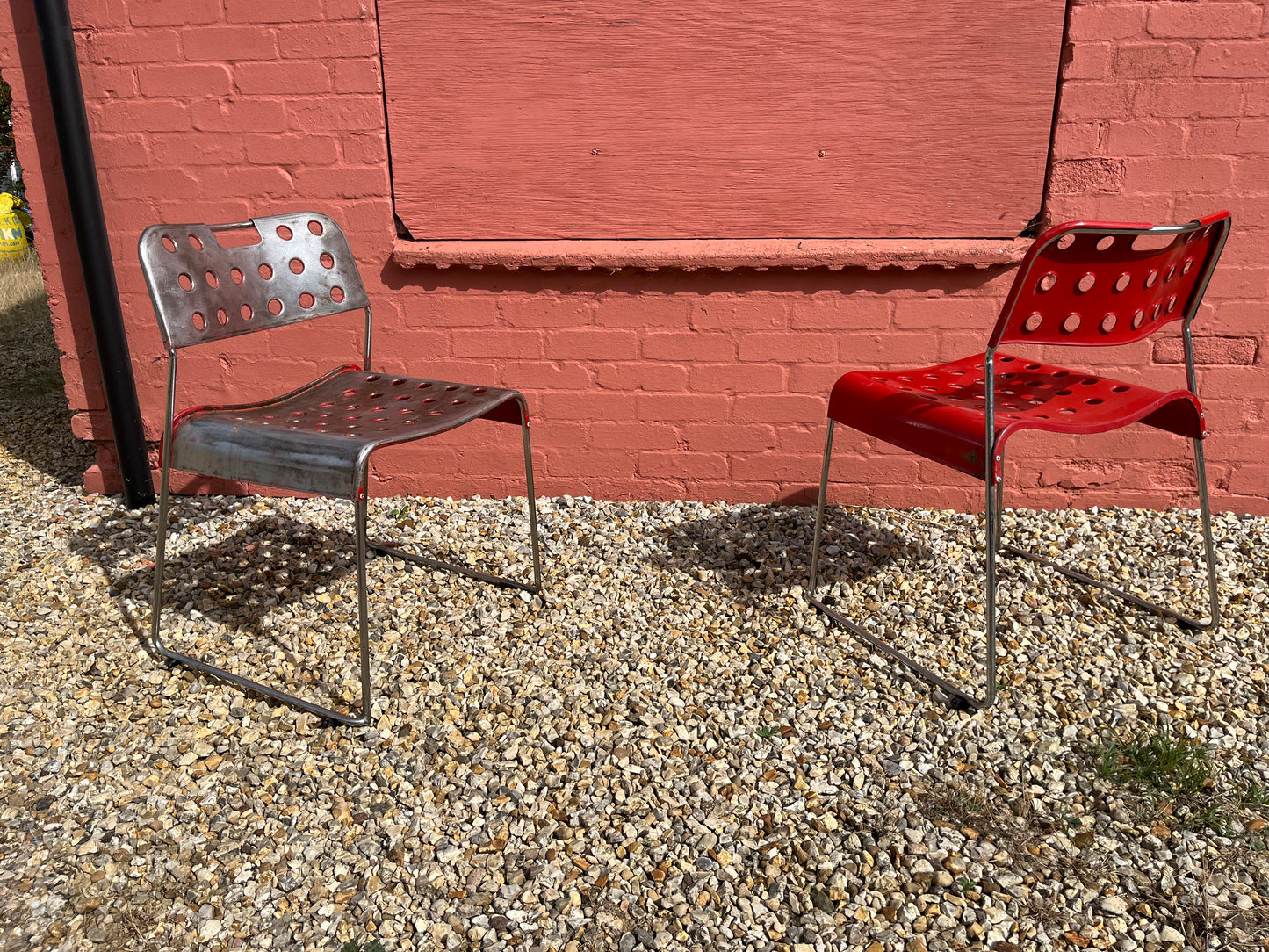 OMK midcentury stacking chair