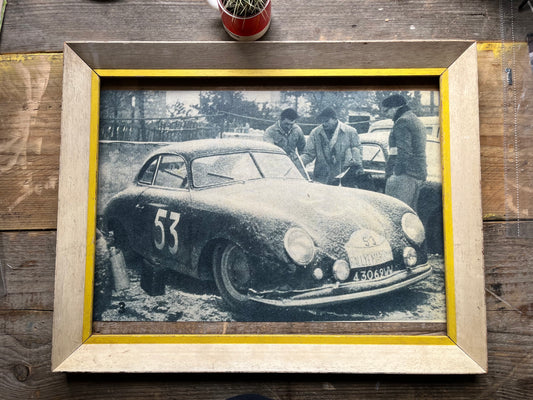 Porsche 356 Rallye Maroc 1950 poster