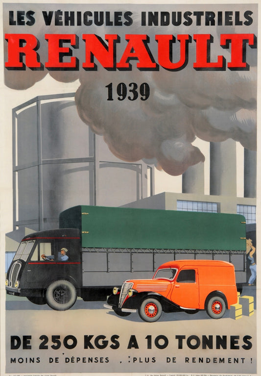 Vintage Renault Poster - 1939