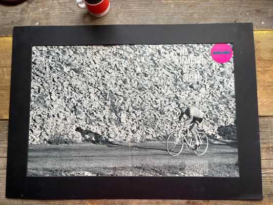 Eddy Merckx Mont Ventoux vintage cycling print 1970