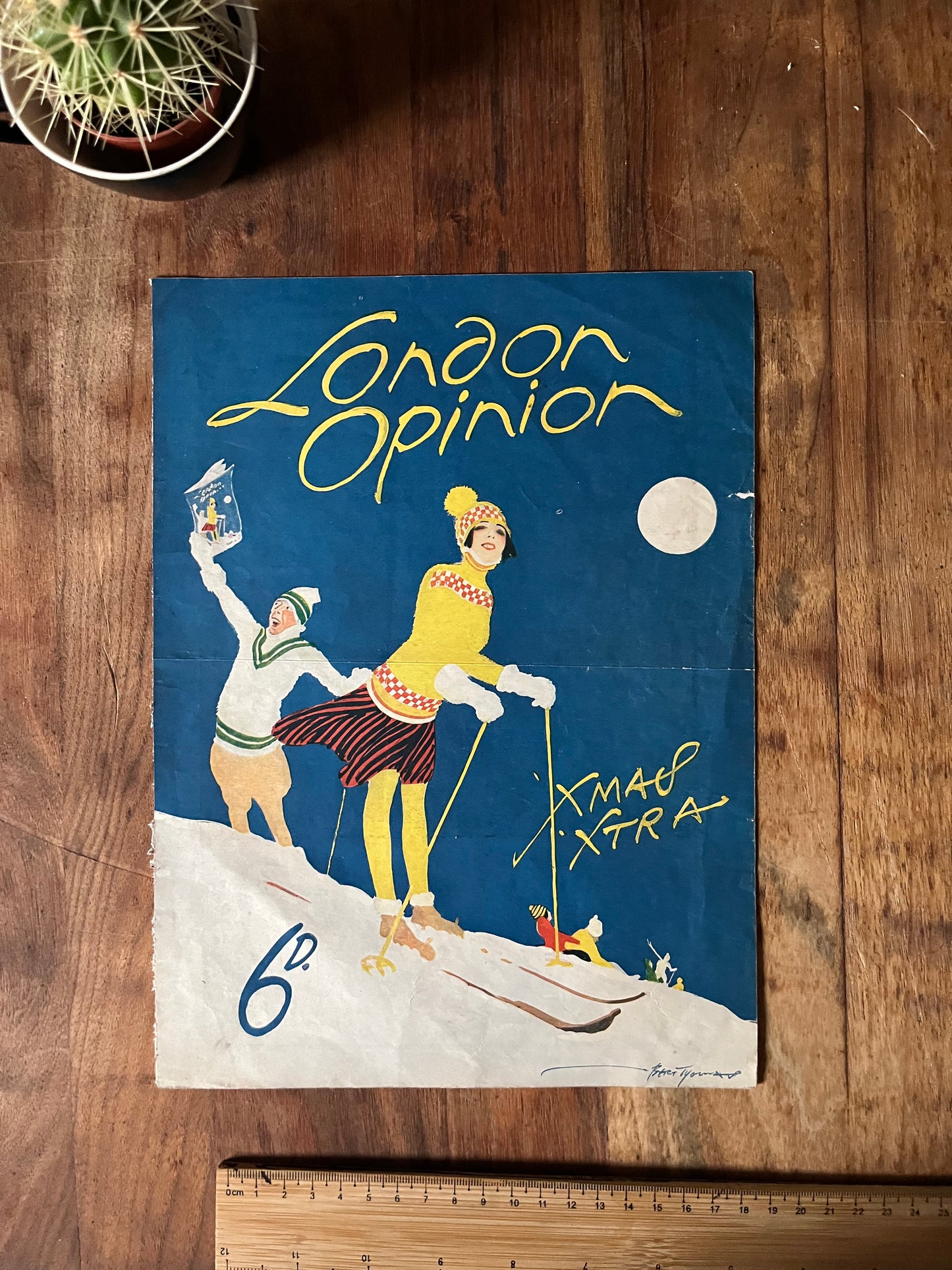Vintage Magazine Cover -London opinion Christmas 1923