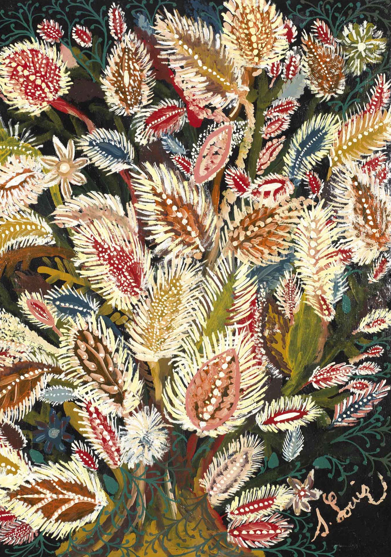 Séraphine Louis - Arbe de Jesse vintage reproduction poster