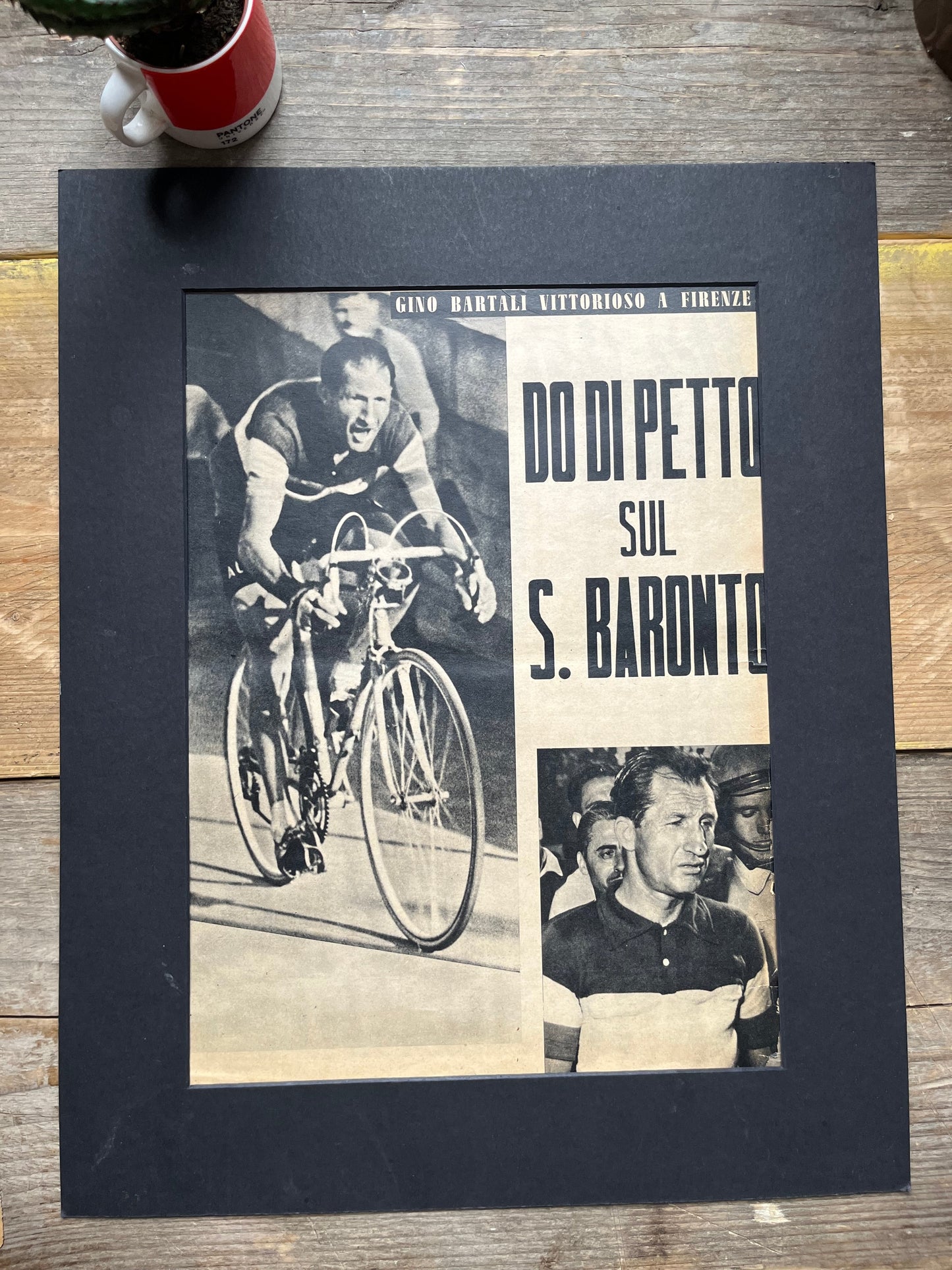 Gino Bartali 1951 Giro d'Italia vintage cycling print