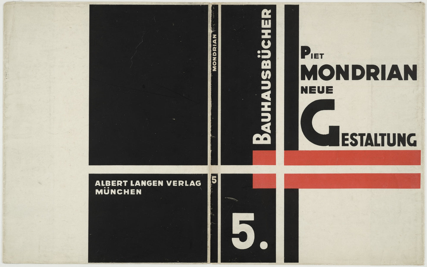 Bauhaus poster - Bauhausbücher 5, Piet Mondrian 1928