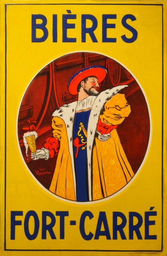 Bieres Fort - Carre vintage advertisement Poster c1911 Leonetto Capiello