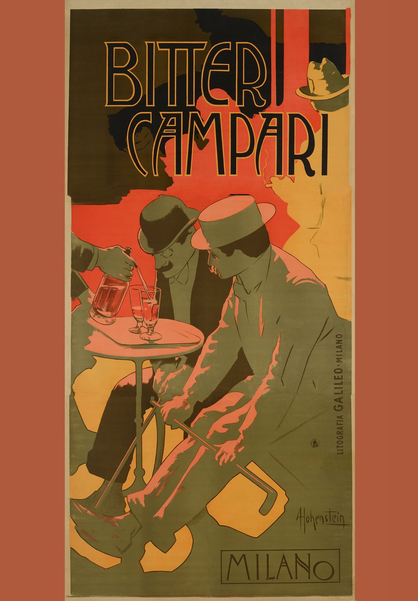 Bitter Campari poster Adolfo Hohenstein 1899