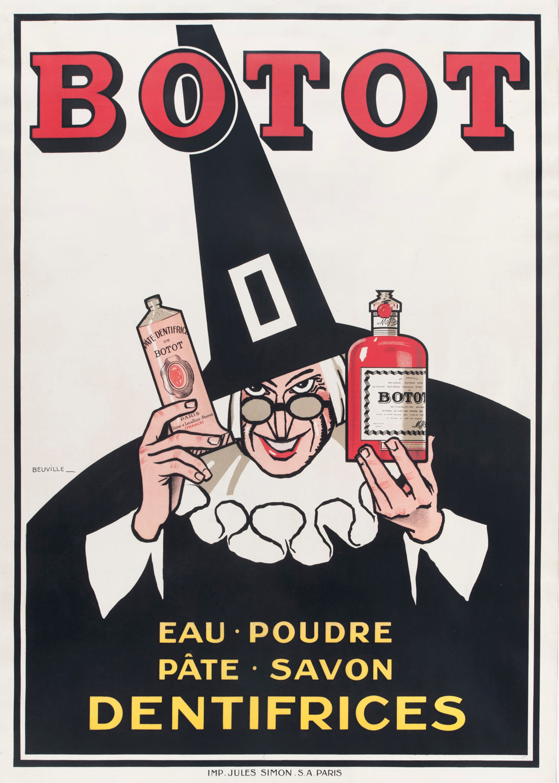 Poster Georges P. Beuville - Botot Dentifrice c1925