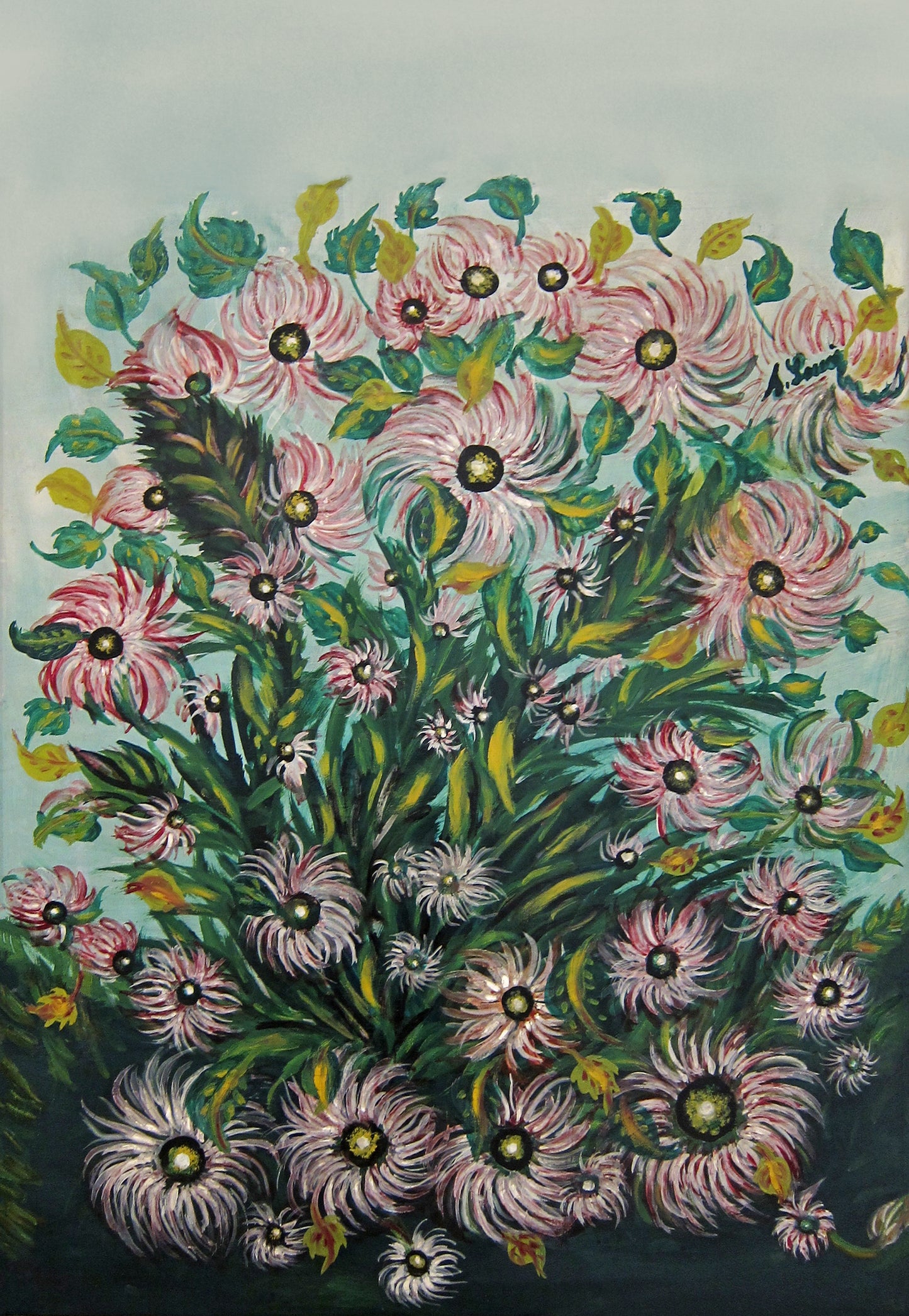 Séraphine Louis - Bouquet de fleurs vintage poster