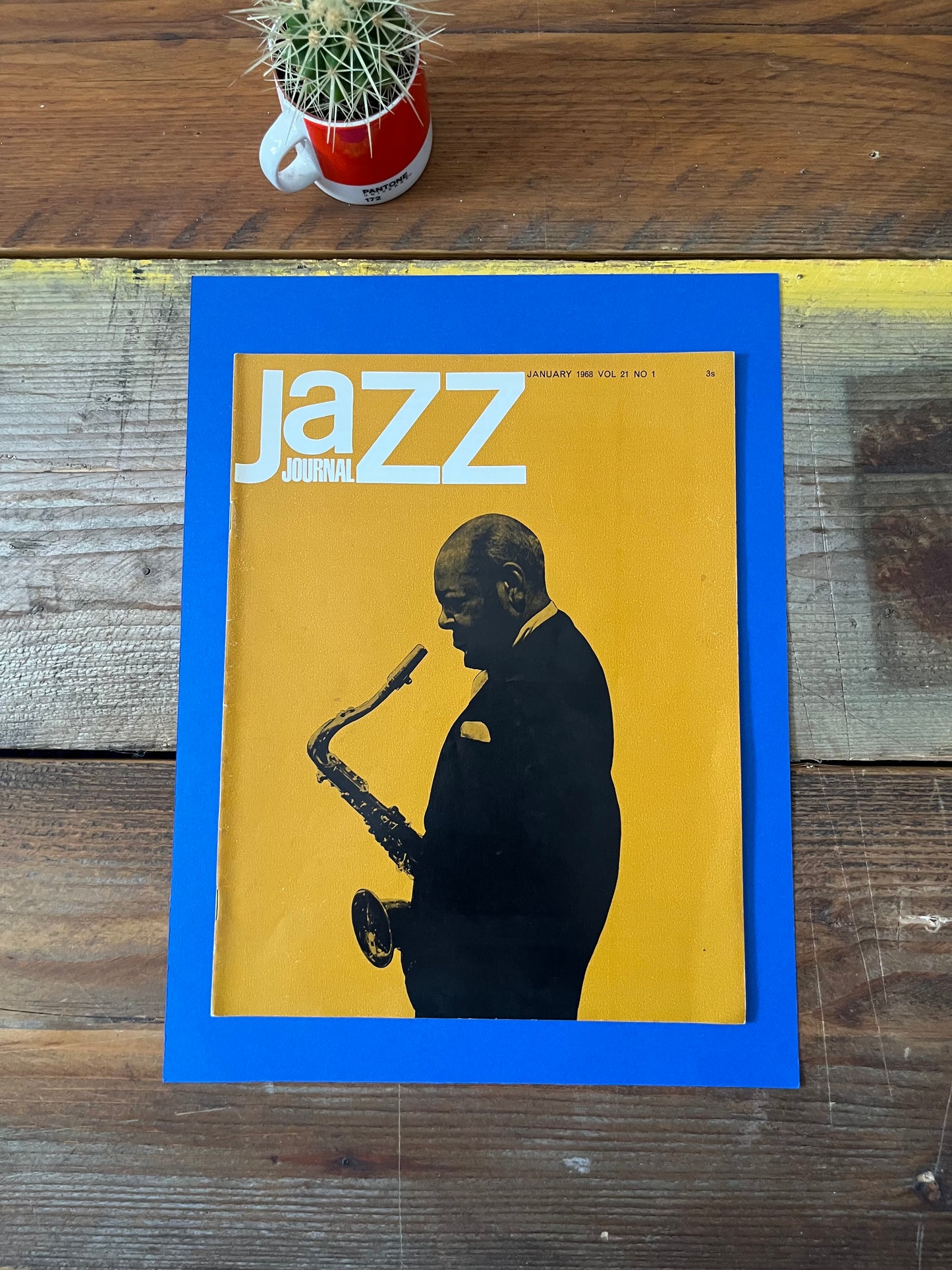 Vintage Jazz Journal Magazine cover Artwork - 1968 Coleman Hawkins