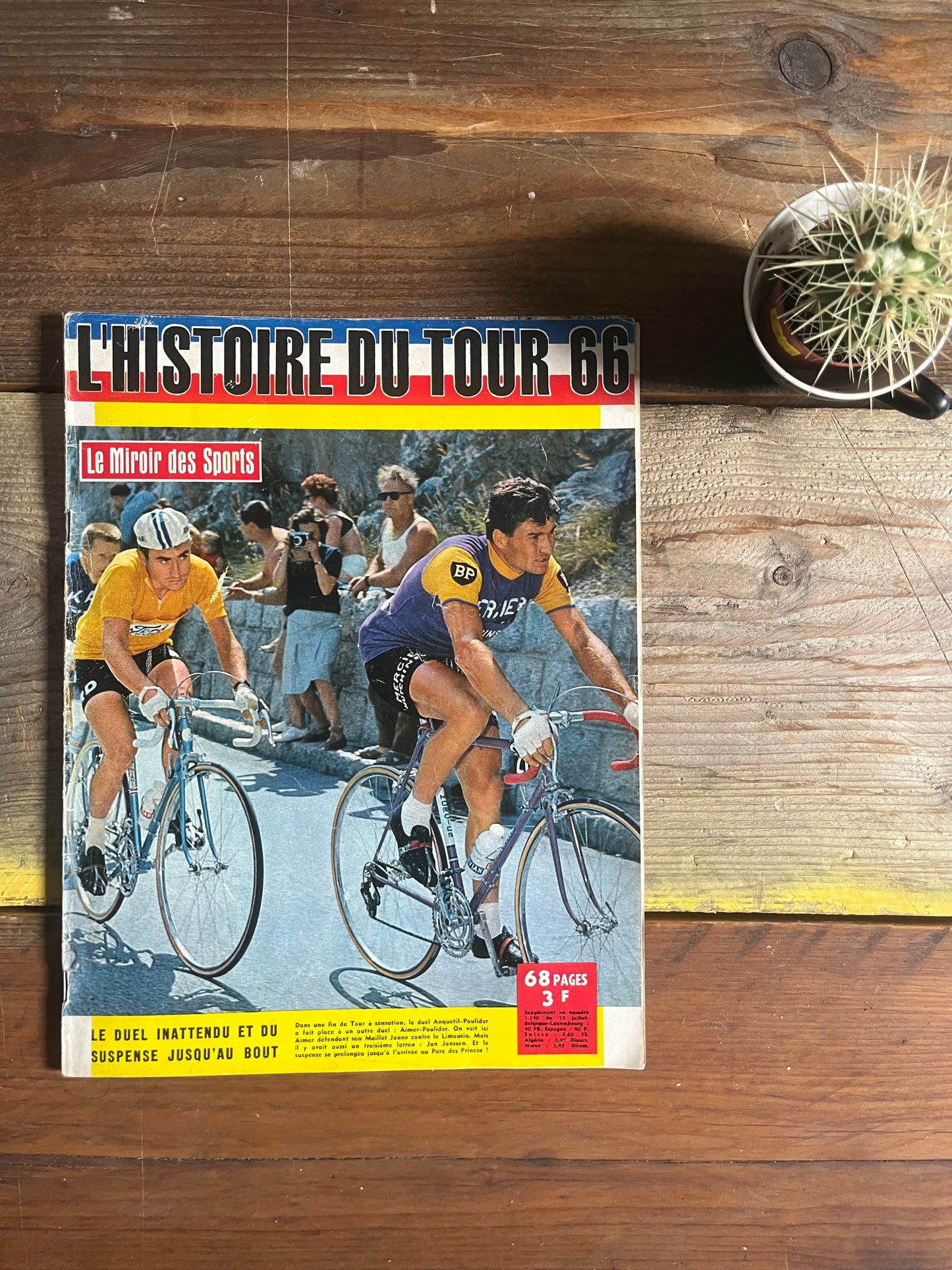 Tour de France 1966 original magazine cover artwork
